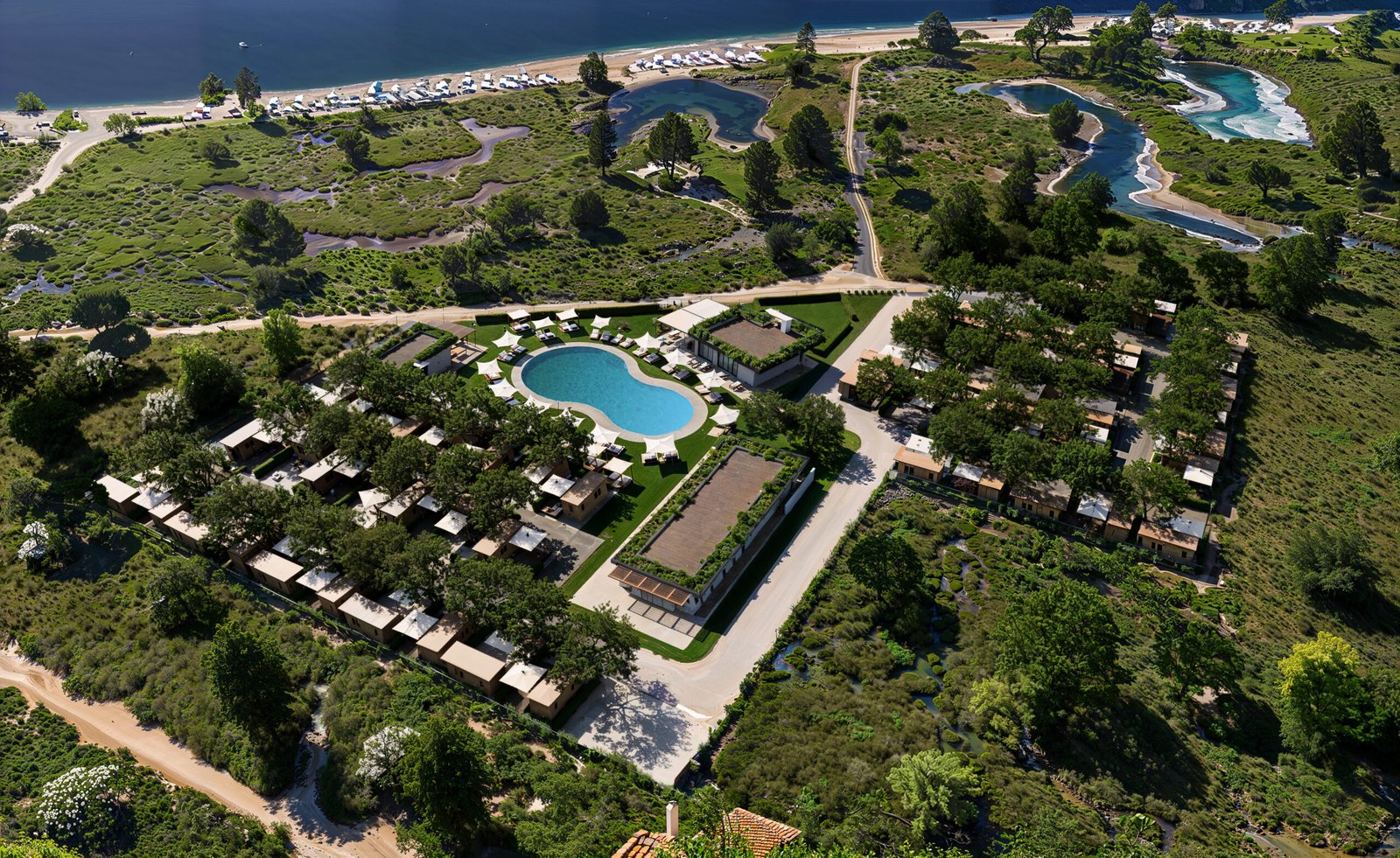 Eco-friendly camping facilities and pristine beach access at Astra Camping